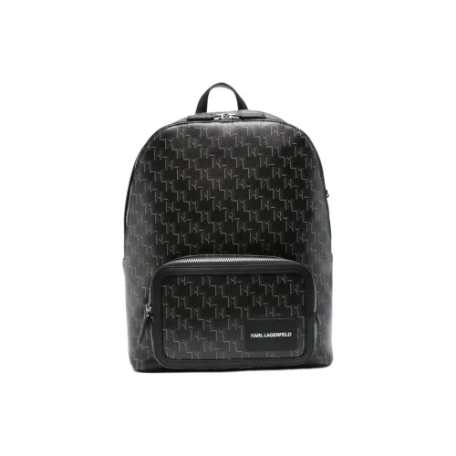 KARL LAGERFELD Хлопок Рюкзак Стандартный Женский Черный