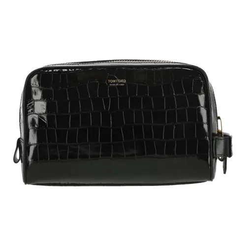 TOM FORD Клатч из телячьей кожи мужской черный