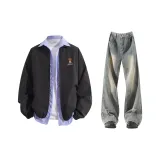 Чёрные + Жёлтый Грязь Брюки