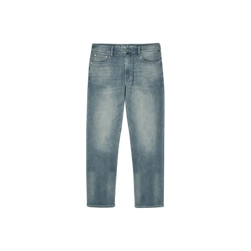 JACK JONES E39 Medium Blue Denim Men's Jeans JACK JONES E39 Средний Синий Деним Мужские Джинсы