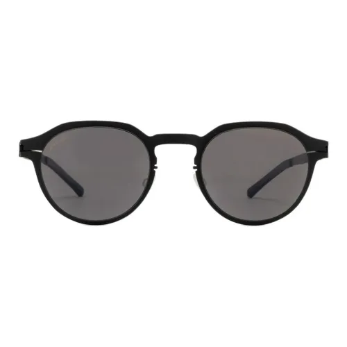 MYKITA Нержавеющая сталь Круглые Солнцезащитные очки Женские Черные