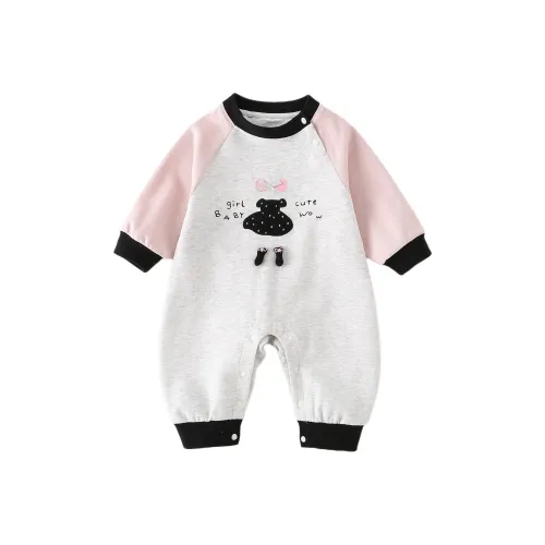 XiaoJinBu Розовые Детские Комбинезоны / Ползунки