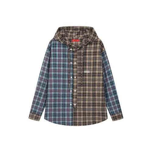 INXX Клетчатый Унисекс Рубашки