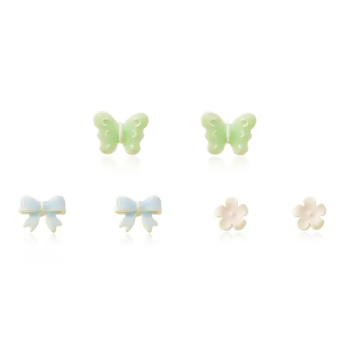 DVNRR Сплав Серьги-гвоздики Женские