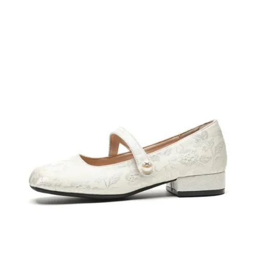 TATAYA Грубый каблук Мэри Джейн Женские обувь