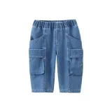 Джинсовый синий