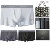 Телесный Feel Полиамид Эластан 3 шт Подарочная коробка Набор (Черный+Речно-каменный серый+Водород серый) Письмо Mother