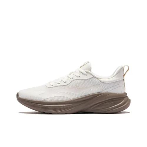 Erke Амортизация Дышащий Легкий Низкий Топ Спринт Городской Коммутирование Беговые кроссовки Женские Микрокристаллический Белый