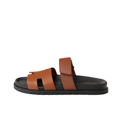 HERMES Chypre Слипоны Мужской Коричневый