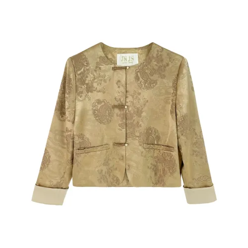 JK&JS Шампанское золото Женское короткое пальто