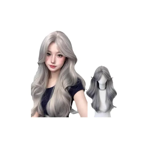 FYOSEE Лолита Средняя Часть Сладкий стиль Большая волна Женская Перука Высокая температура Пряжа Длинные Кудрявые Волосы