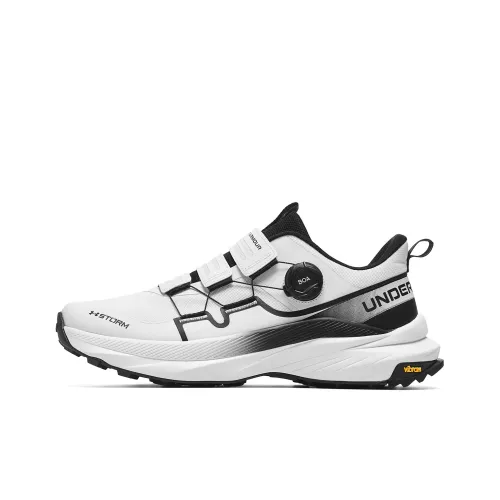 Under Armour Outdoor Амортизация Износостойкий Повседневный Тренировки Городской Коммутирование Беговые кроссовки Унисекс Белый Черный