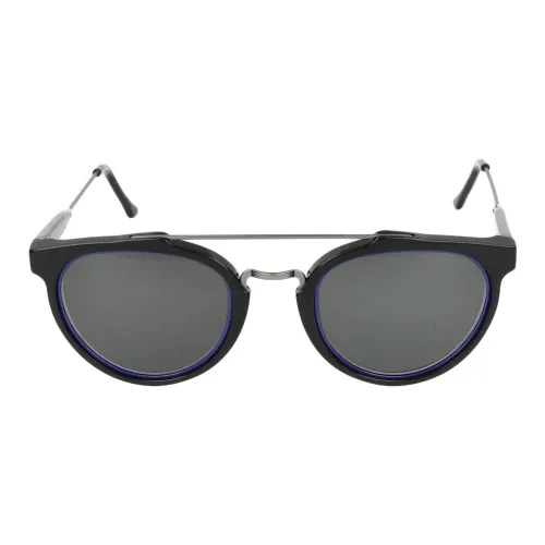 Retrosuperfuture Круглые Солнцезащитные очки Унисекс Черные
