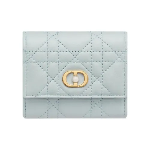 DIOR Jolie Dior Lambskin Wallet Women's Blue