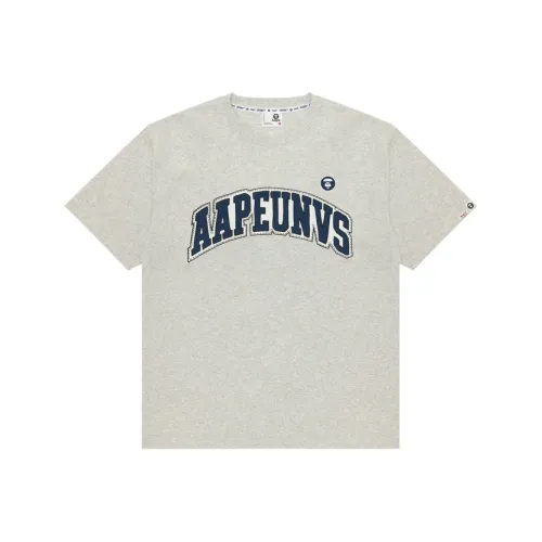 Aape Серый Белый WH2 Мужская T-Рубашка