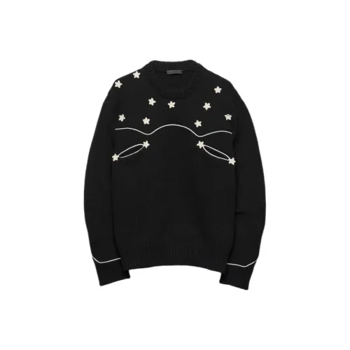 PRADA Мужские черные свитеры