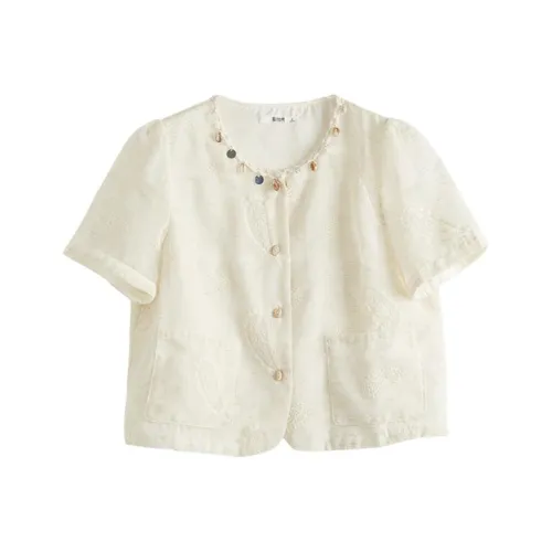 SLLSKY Ванильный абрикос Женские рубашки