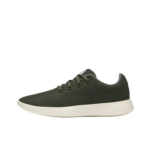 Allbirds Wool Runner NZ Кэжуал Низкий Топ Черный лес Крем Галька Желтый Основа Женские