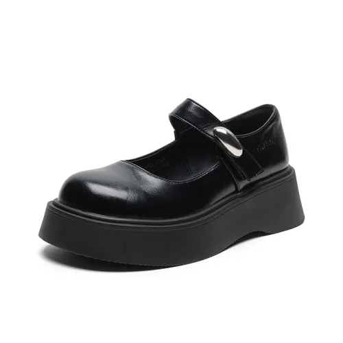 HUANAI Платформа Mary Jane Обувь Женская Черная