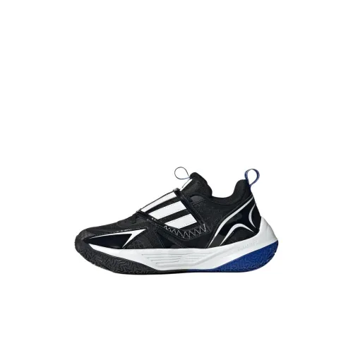 Adidas XENOBURST Slip-resistant Abrasion-resistant Low Top Children's Basketball Shoes Black Kids