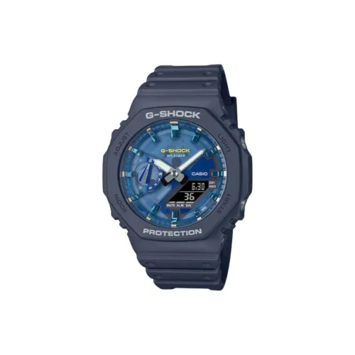 CASIO Oasis Series Кварцевый механизм Смольный ремешок Часы Мужские Синий циферблат