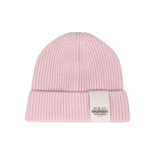 RUSLAN BAGINSKIY Шерстяные шапки Женские Розовый