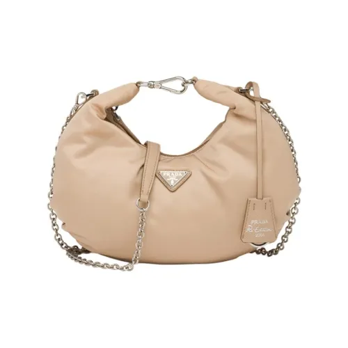 PRADA Нейлоновая через плечо сумка женская камео бежевый