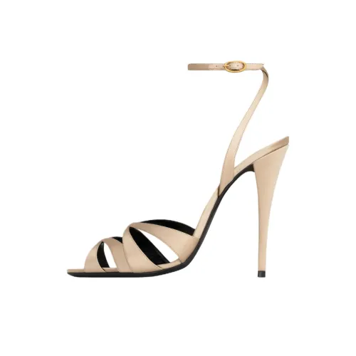 SAINT LAURENT Chandelle One Ремень Сандалии 11 см Женские Нюдовый