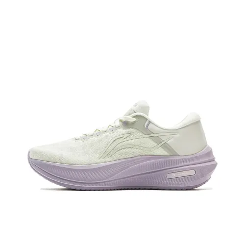 LINING Yueying 5 Амортизация Износостойкий Низкий Топ Повседневные Беговые Кроссовки Женские Белый Фиолетовый