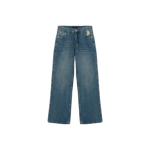 DAVID ME Blue Unisex Jeans DAVID ME Синий Унисекс Джинсы