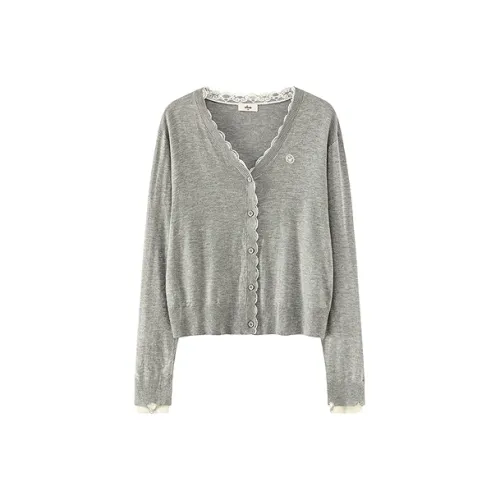 CHUU Светлый Фотиния Серый Женский Трикотаж