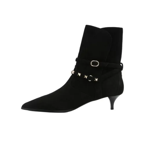 Valentino Rockstud Botильоны 4CM Женские Черные