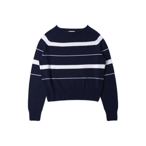 MARGARETHOWELL Полосатый Roll Edge JUMPER | Кашемир Хлопок Свитер Женские