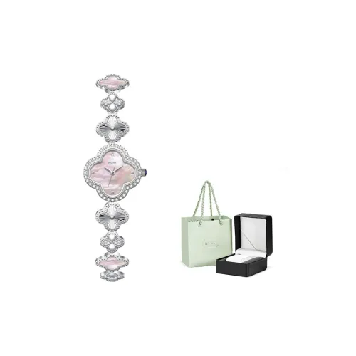 RERF Кварцевый механизм женские часы розовый циферблат