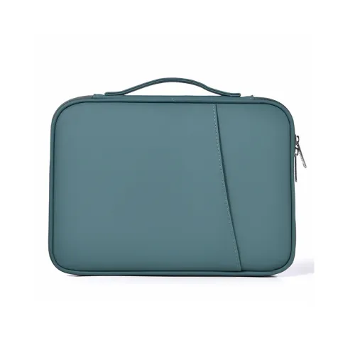 Dwiray Кожа iPad Сумка Путешествие Сумка для хранения Унисекс Туманно-синий Ночной зеленый