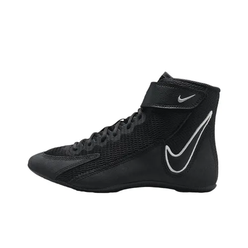 Nike Дышащая Поддержка Высокие Кроссовки для Тренировок Черные Подростки