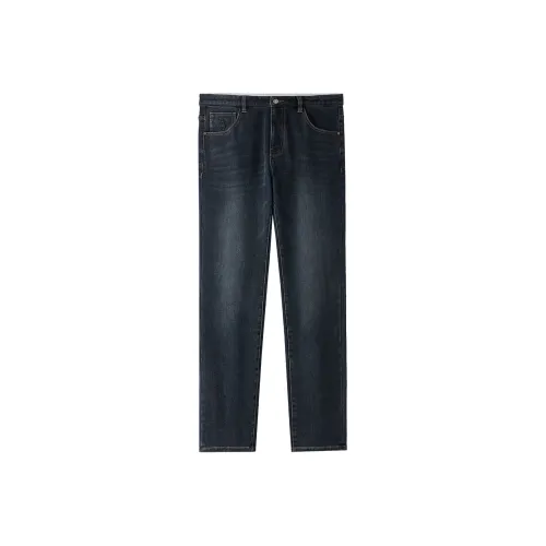 HLA Синий Серый DENIM GRADIENT Deep 2H Мужские Джинсы