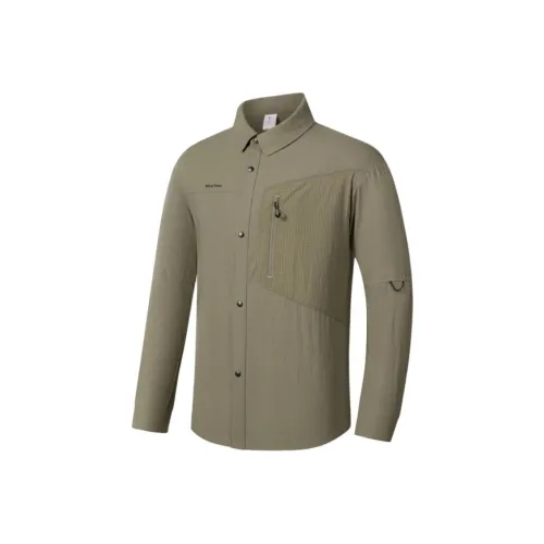 QIAODAN Хаки цвет мужские рубашки с оленьим рогом