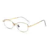 Винтажная золотая оправа - защита от синего света, 0 диоптрий