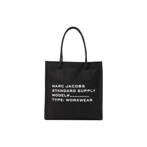 MARC JACOBS Хлопок Canvas Сумка-тоут Сумка для покупок Сумка через плечо Большая Женская Черная
