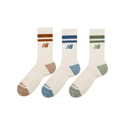 New Balance Многоцветные 3 пачки мужские носки MID до икры