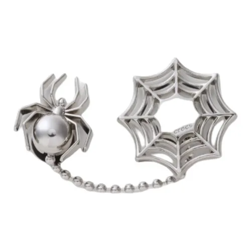 Crocs Аксессуары для обуви из цинкового сплава Унисекс Серебряный