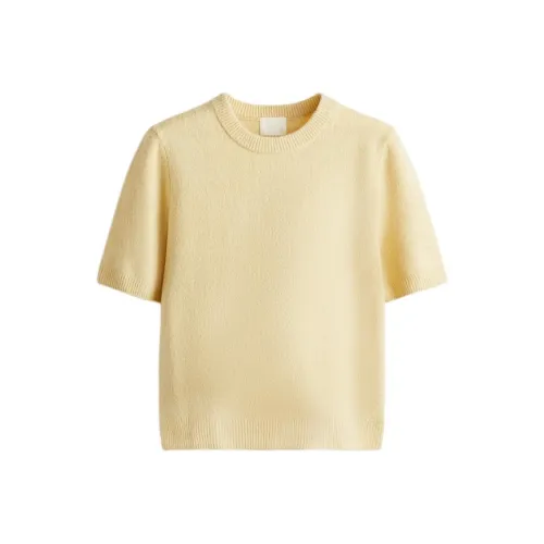 H&M Светло-желтый Женский Трикотаж