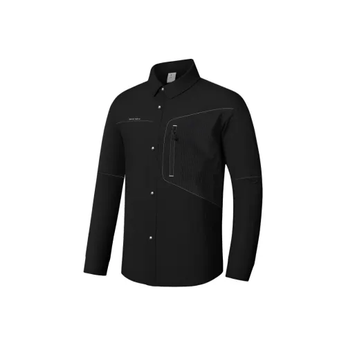 QIAODAN Мужские черные рубашки