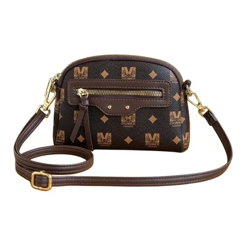 GELANDAI PVC Сумка через плечо Женская Кофейная Абрикосовая