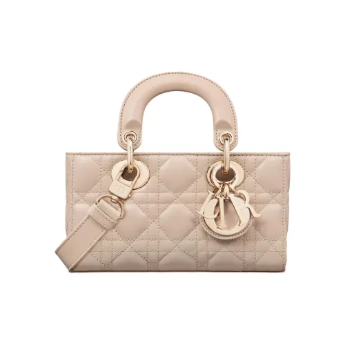DIOR LADY D Joy Lambskin Bag Mini Women's Beige Pink