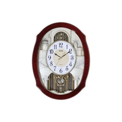 HENSE Кварцевый механизм пластик настенные часы унисекс белый HW6139