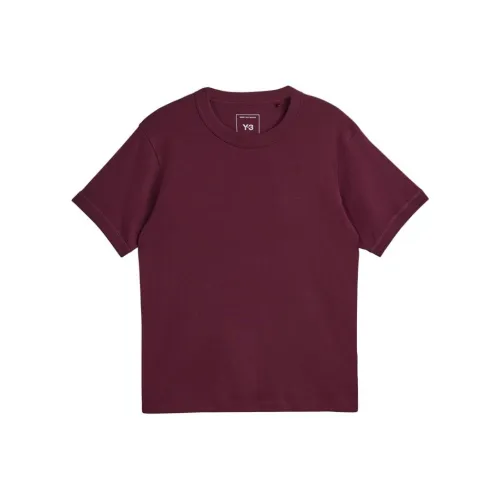Y 3 Бордовый цвет Мужская T-рубашка