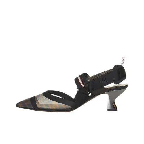 FENDI Colibri Нестандартный каблук Высокие каблуки Женские Черный