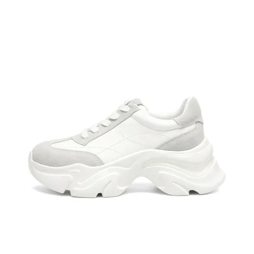 BOERDIQI Легкий визуально увеличивающий рост низкий топ текс кроссовки женские